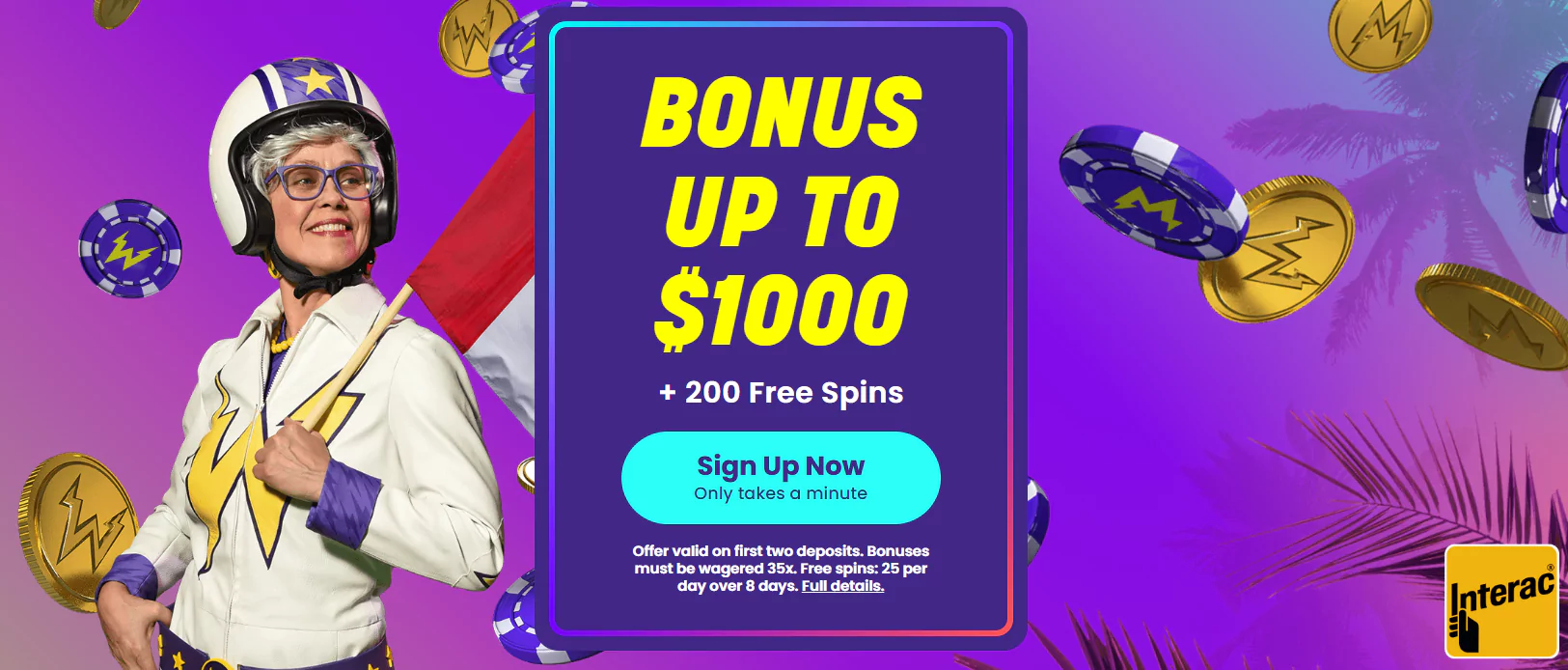 welcome bonus in canadain online casino